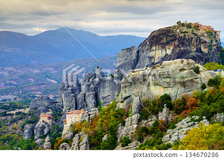 Monasteries in Meteora, Greece 134670286