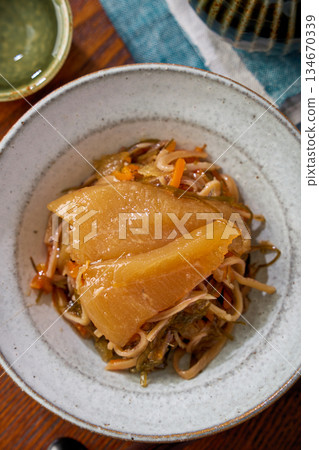 Matsumae pickled herring roe and a side dish to go with sake Matsumae pickled herring roe and a side dish to go with sake 134670339