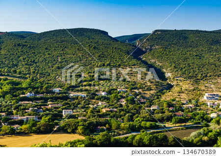 Village in mountains, Provence France Village in mountains, Provence France 134670389