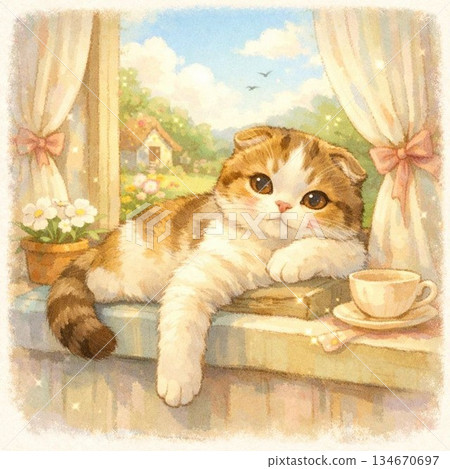 Window-side cat Window-side cat 134670697