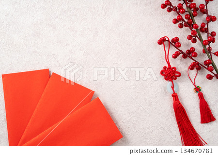 Lunar New Year, Chinese New Year, decorations, background Lunar New Year, Chinese New Year, decorations, background 134670781