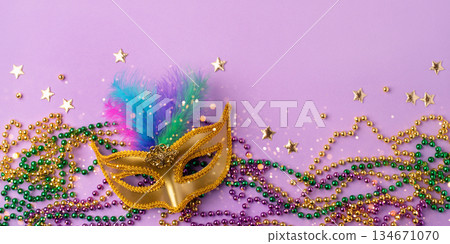 Mardi Gras and fat Tuesday background. 134671070