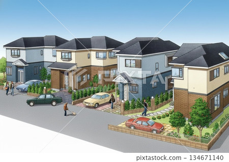 寧靜的住宅區 寧靜的住宅區 134671140