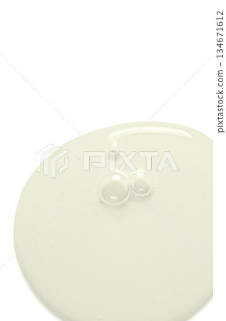 A sample of body serum or moisturizing gel or micellar water. Isolated on white A sample of body serum or moisturizing gel or micellar water. Isolated on white 134671612