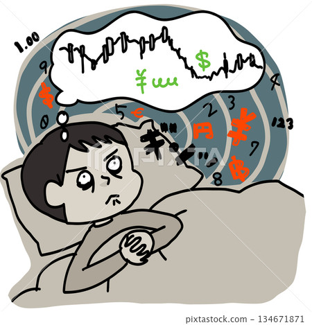 I can't sleep because I'm worried about the stock price 134671871