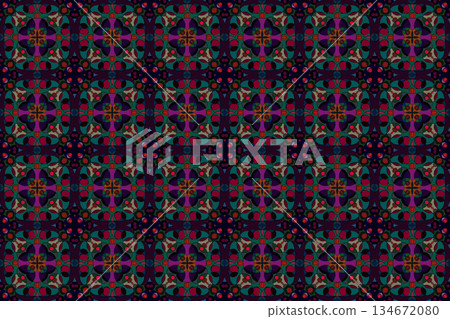 Seamless mosaic pattern of the same pattern 5-41 134672080