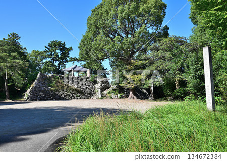 Kobe Castle in Ise Province, Mie Prefecture - Present state with stone walls remaining Kobe Castle in Ise Province, Mie Prefecture - Present state with stone walls remaining 134672384