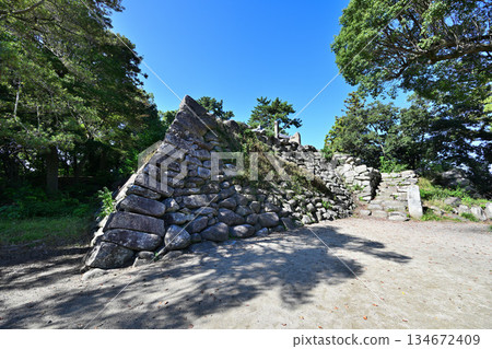 Kobe Castle in Ise Province, Mie Prefecture - Present state with stone walls remaining Kobe Castle in Ise Province, Mie Prefecture - Present state with stone walls remaining 134672409