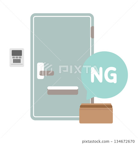 入口門和紙箱 NG 對話框插圖 入口門和紙箱 NG 對話框插圖 134672670