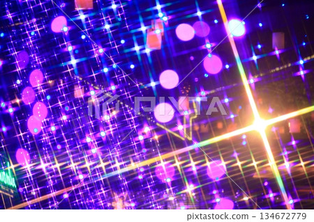 Glowing abstract light bulb 134672779