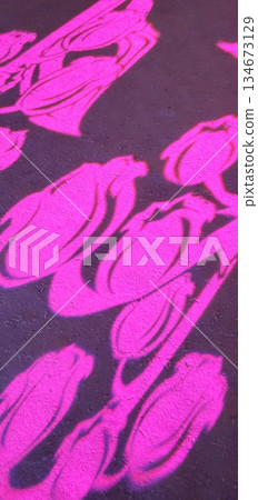 Red illumination pattern Red illumination pattern 134673129