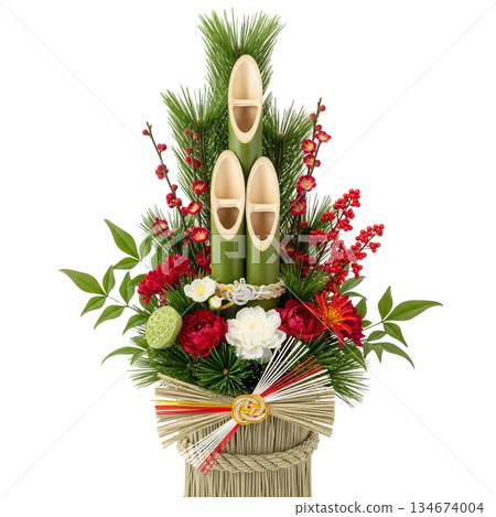 新年鮮花作為幸運符 134674004