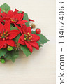 Poinsettia artificial flower 134674063