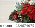 Poinsettia artificial flower 134674075