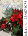 Poinsettia artificial flower 134674076