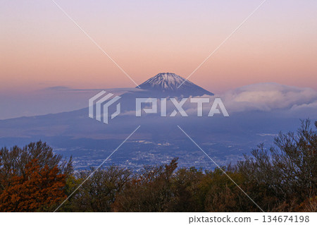 Mount Fuji from the mountain Mount Fuji from the mountain 134674198
