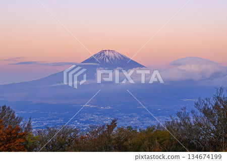 Mount Fuji from the mountain Mount Fuji from the mountain 134674199