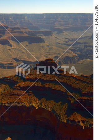 Hazy Sky Day At The Grand Canyon Arizona 134675896