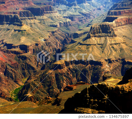 Hazy Sky Day At The Grand Canyon Arizona 134675897