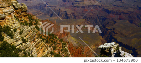 Hazy Sky Day At The Grand Canyon Arizona Hazy Sky Day At The Grand Canyon Arizona 134675900