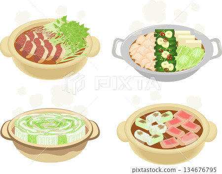 Hot pot cooking set 134676795
