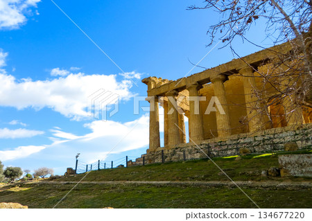 古代遺址中的一座寺廟 古代遺址中的一座寺廟 134677220