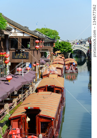 中國蘇州的美麗城市景觀 134677362