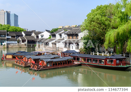 中國蘇州的美麗城市景觀 134677394