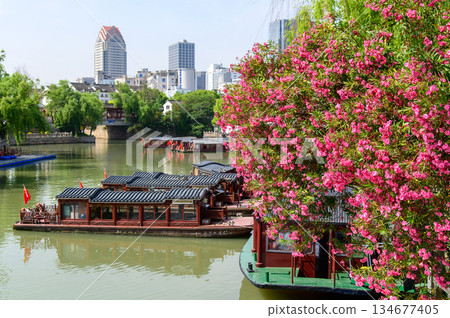 A beautiful cityscape of Suzhou, China A beautiful cityscape of Suzhou, China 134677405