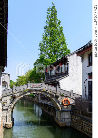 A beautiful cityscape of Suzhou, China A beautiful cityscape of Suzhou, China 134677423