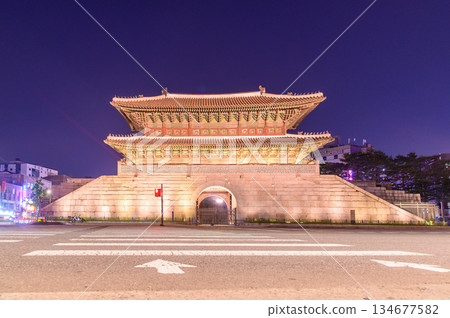 Dongdaemun Gate in Seoul, South Korea 134677582