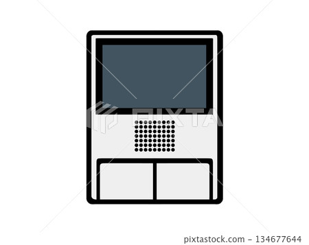 Intercom illustration Intercom illustration 134677644