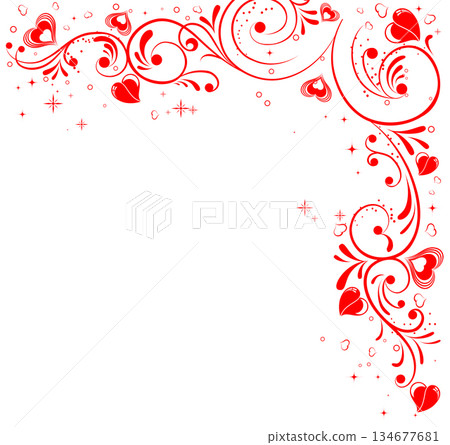 Valentine's Day Frame 134677681