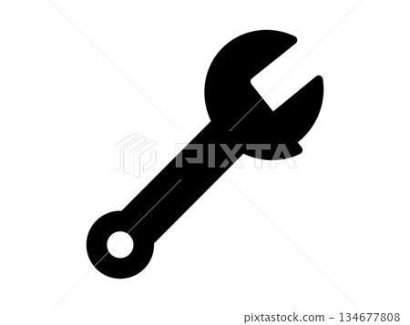 Monkey wrench icon monotone 134677808