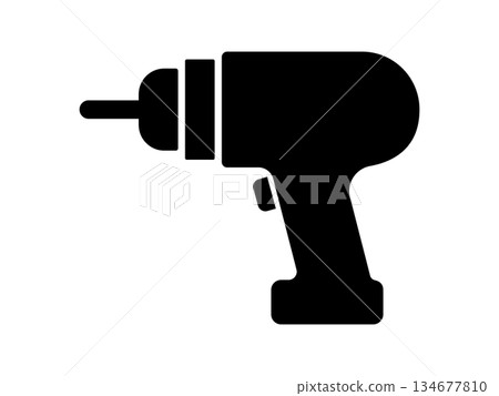 Electric screwdriver icon monotone 134677810