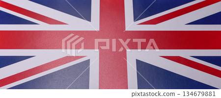 The national flag of Great Britain as a symbol of independence. The Great Britain flag 134679881