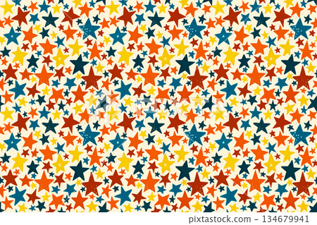 Star seamless pattern 1-20 134679941