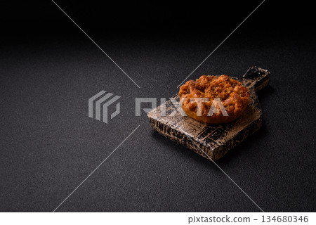 Apple or pumpkin pie or tart is a sweet American autumn treat. American apple pie Apple or pumpkin pie or tart is a sweet American autumn treat. American apple pie 134680346