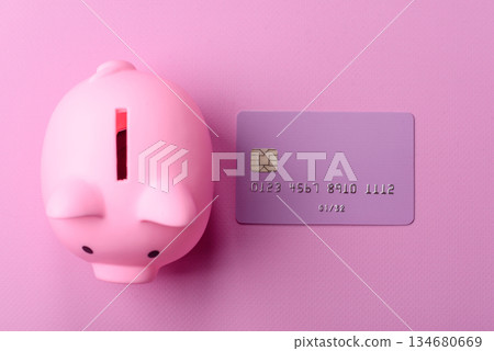 A credit card for contactless cashless payments via a terminal or online. A credit card 134680669