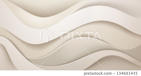 Soft, wavy, beige pattern. Soft, wavy, beige pattern. 134681435