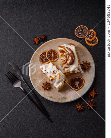 Cinnabon, a sweet cinnamon pastry, a high calorie bun or roll. Cinnabon with cinnamon 134682243