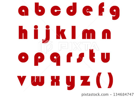 字母 4 小寫 Crimson 字母 4 小寫 Crimson 134684747