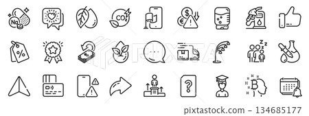 Water cooler, Student and Sleep line icons pack. Share, Message, Paper plane icons. Organic product, Like, Friends chat web icon. Floor lamp, Petrol station, Ranking star pictogram. Vector Water cooler, Student and Sleep line icons pack. Share, Message, Paper plane icons. Organic product, Like, Friends chat web icon. Floor lamp, Petrol station, Ranking star pictogram. Vector 134685177