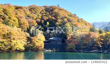 Autumn colors in the solitary island Autumn colors in the solitary island 134685422