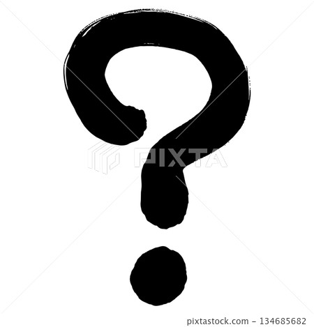 A handwritten, black ink question mark symbol appears, intuitively expressing the beginning of a question or thought. Exclamation mark A handwritten, black ink question mark symbol appears, intuitively expressing the beginning of a question or thought. Exclamation mark 134685682