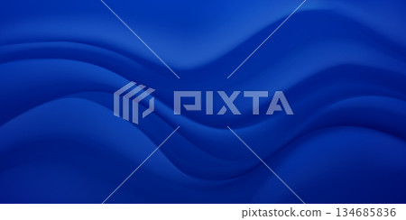 Blue wavy pattern. 134685836