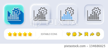 Seo graph line icon. Neumorphic, Flat shadow, 3d buttons. Search engine optimization sign. Analytics symbol. Line seo graph icon. Social media icons. Vector Seo graph line icon. Neumorphic, Flat shadow, 3d buttons. Search engine optimization sign. Analytics symbol. Line seo graph icon. Social media icons. Vector 134686825