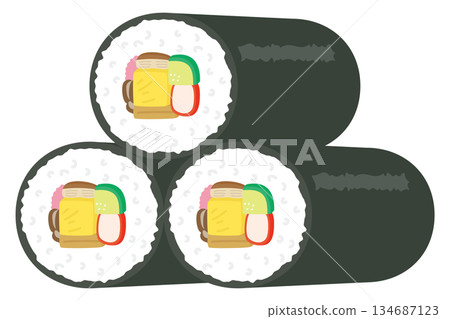 堆疊的惠美木插圖 134687123