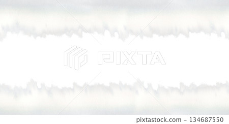 Fluffy white cloud in isolated seamless border. Watercolor background pattern template for wedding decor, birthday party design Fluffy white cloud in isolated seamless border. Watercolor background pattern template for wedding decor, birthday party design 134687550