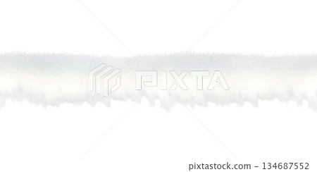 Fluffy white cloud in isolated seamless border. Watercolor background pattern template for wedding decor, birthday party design Fluffy white cloud in isolated seamless border. Watercolor background pattern template for wedding decor, birthday party design 134687552